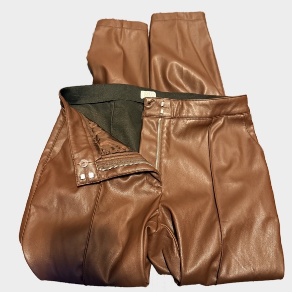 Brown leather pants - Picture 2 of 4